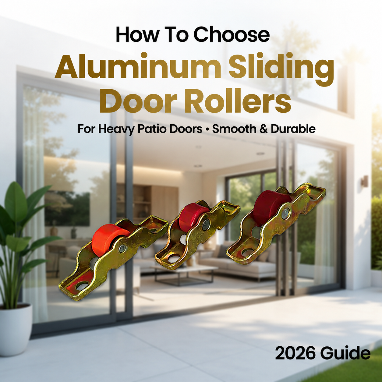  Paano Pumili ng Aluminum Sliding Door Roller Para sa Mabigat na Patio Door