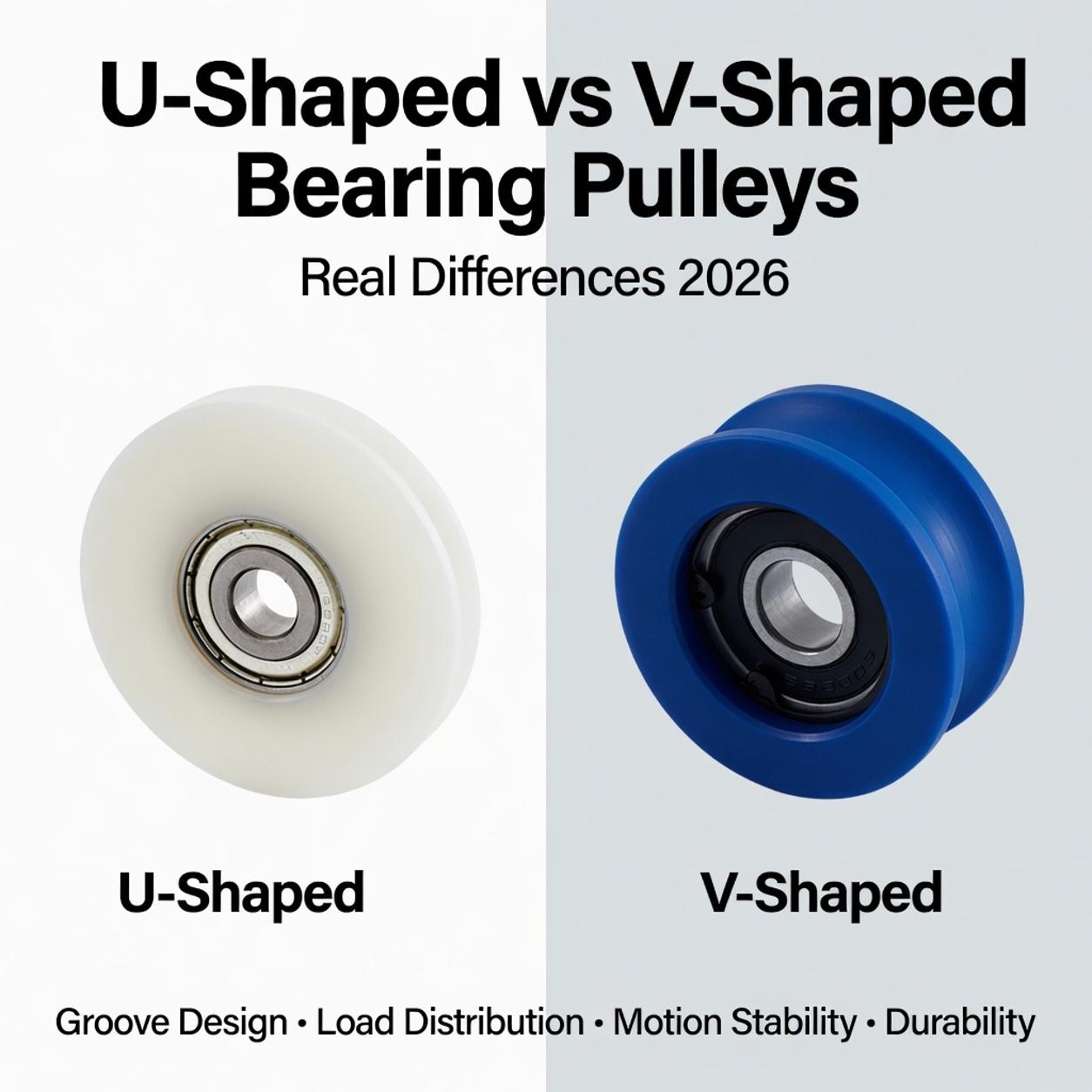  U-Shaped vs V-Shaped Bearing Pulleys 2026 - Mga Tunay na Pagkakaiba
