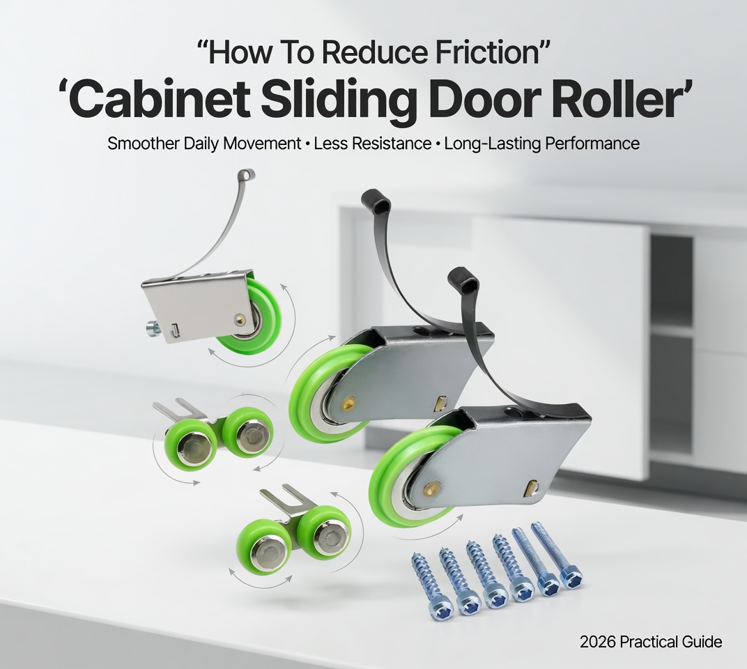  Paano Bawasan ang Friction Gamit ang Cabinet Sliding Door Roller