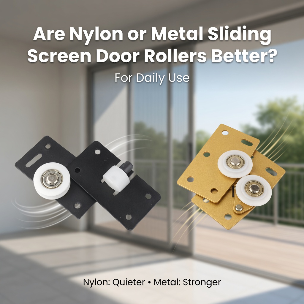  Mas Angkop ba ang Nylon o Metal Sliding Security Screen Door Roller para sa Pang-araw-araw na Paggamit