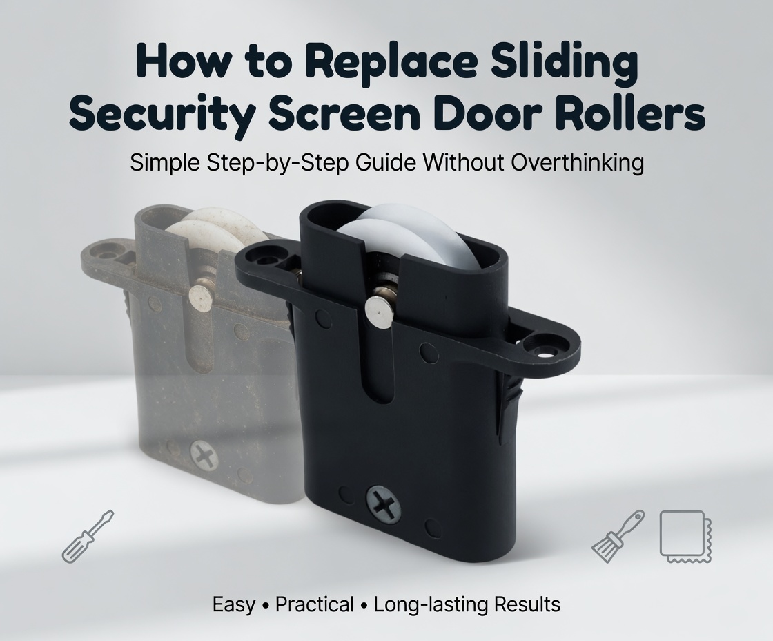  Paano Palitan ang Sliding Security Screen Door Roller
