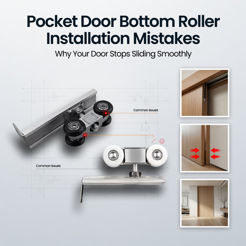  Anong Mga Pagkakamali sa Pag-install ang Nakakaapekto sa Pagganap ng Pocket Door Bottom Rollers