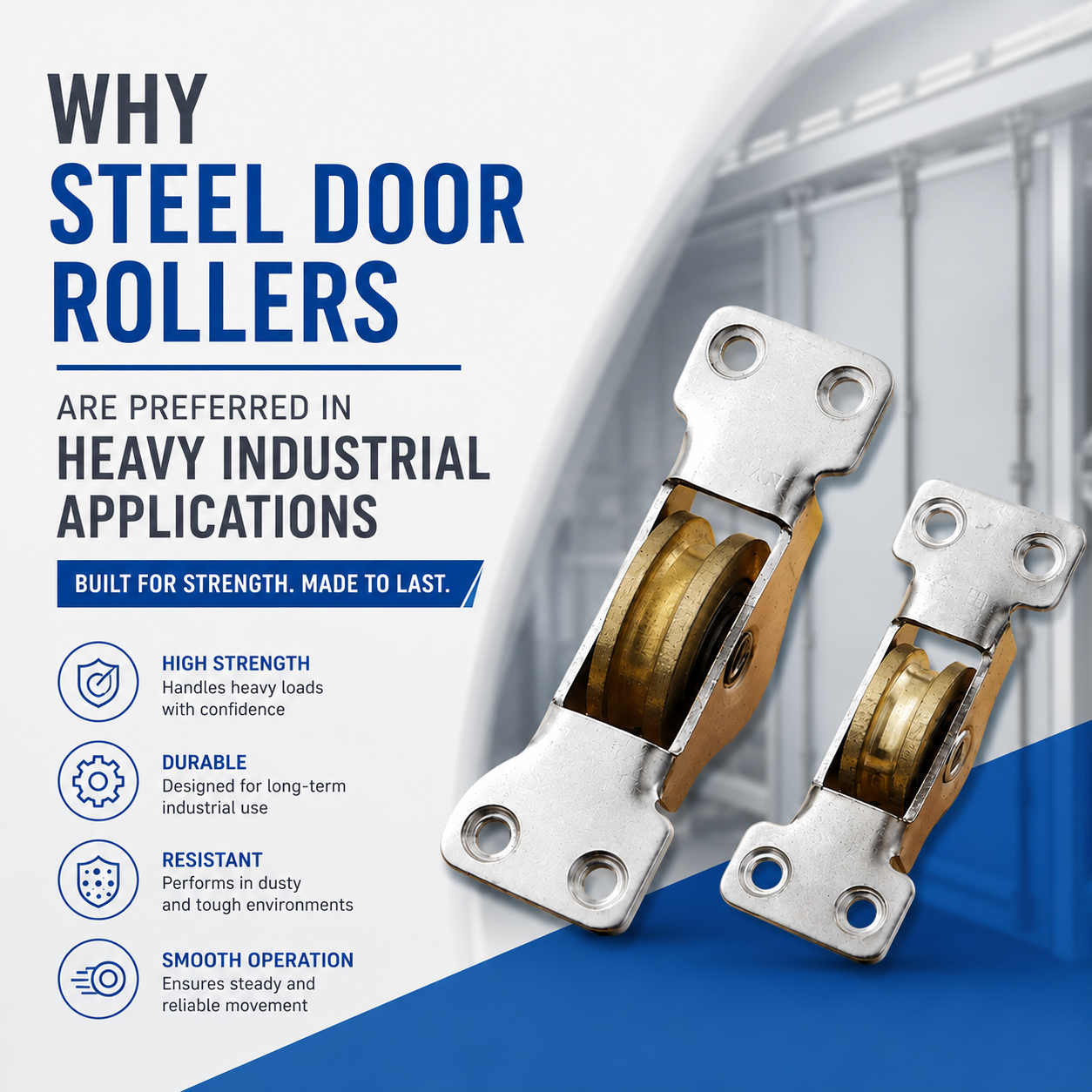  Bakit Pinipili ang Mga Steel Door Roller sa Mabibigat na Industrial Application