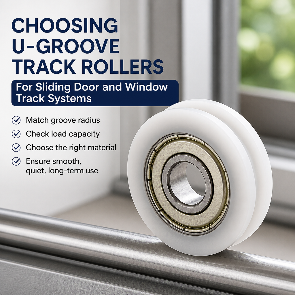  Pagpili ng U Groove Track Roller Bearings para sa Sliding Door at Window Track System