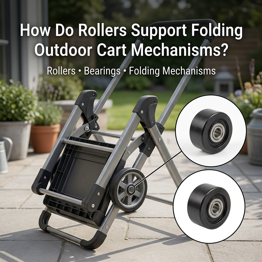  Paano Sinusuportahan ng Mga Roller ang Folding Outdoor Cart Mechanism